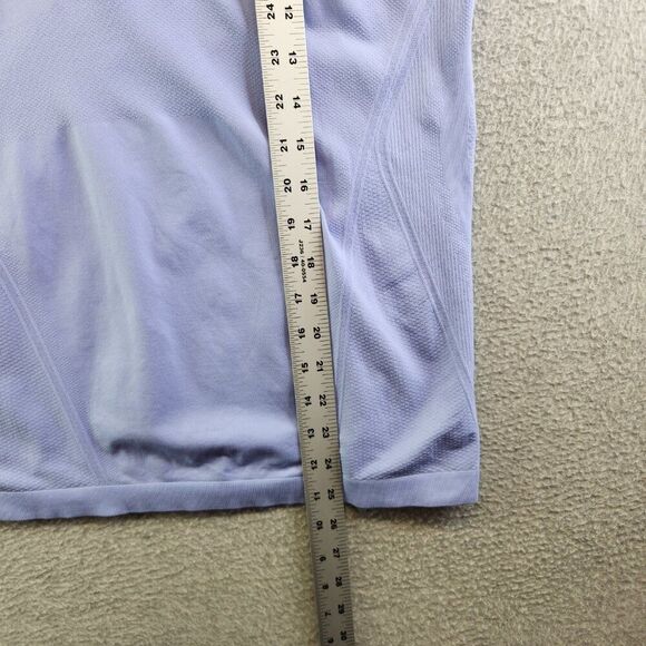 Athleta Top Womens L Purple Momentum Seamless Racerback Yoga Practice Run - Picture 10 of 12